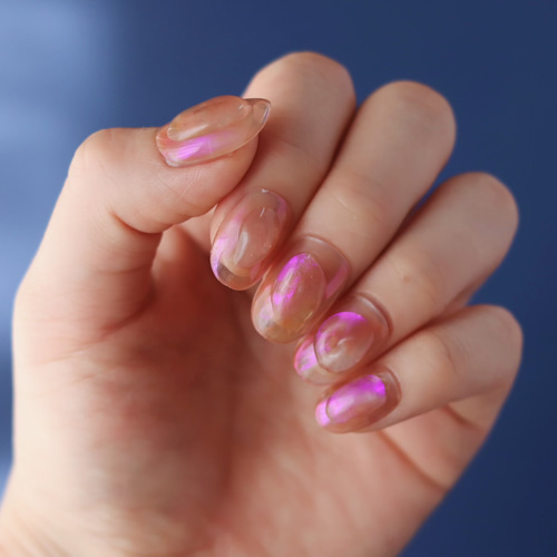 人気デザイン ニュアンスネイル ぷっくり ちゅるん ネイルチップ