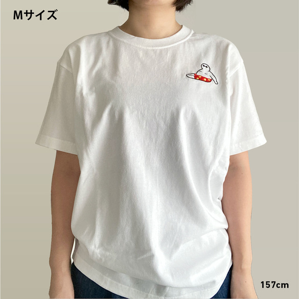 ワンポイント刺繍Tシャツ(ふとっちょおじさん・星) 4枚目の画像