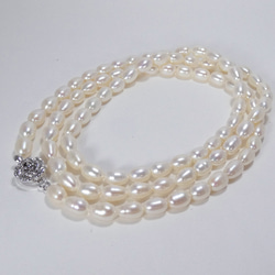 本真珠 パールロングネックレス 約80cm 照り光沢抜群yumi 2枚目の画像