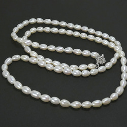 本真珠 パールロングネックレス 約80cm 照り光沢抜群yumi 5枚目の画像