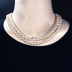 本真珠 パールロングネックレス 約80cm 照り光沢抜群yumi 4枚目の画像