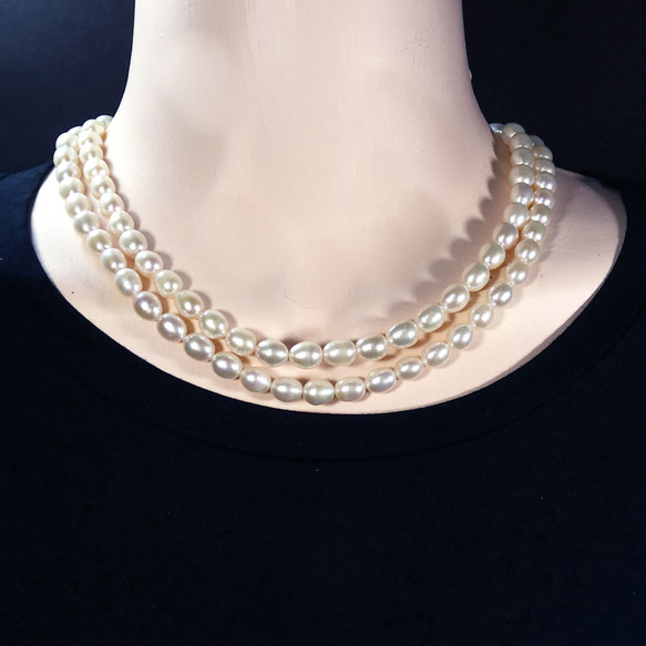 本真珠 パールロングネックレス 約80cm 照り光沢抜群yumi 4枚目の画像