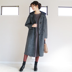 カシミヤ混素材 ダブルフェイス裏地付きチェスターコート ☆オーダー