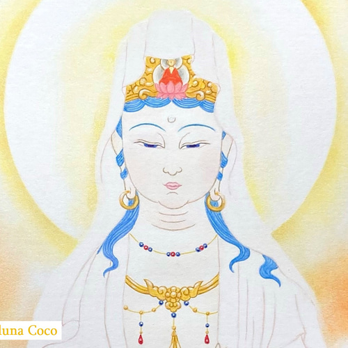 神様の言う通り「絵画」原画 原画】持経観音 -音を観る15- 絵画 Laduna Coco ラドゥーナココ 通販