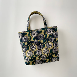 アラン模様 ニットバッグ 巾着トートバッグ ライトグレー トートバッグ