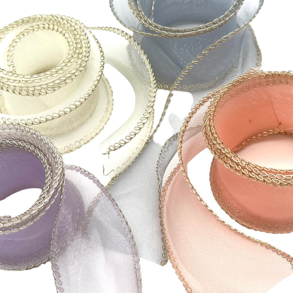 リボン ヘアゴム♡カノンリボン～long～♡チェック♡ハンドメイド