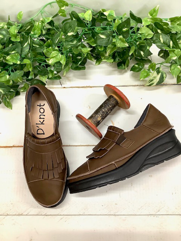 【再々入荷♬】履いたそばから足に馴染む♪厚底のキルト付きスリッポンシューズMC-48 6枚目の画像