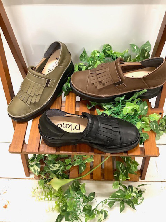 【再々入荷♬】履いたそばから足に馴染む♪厚底のキルト付きスリッポンシューズMC-48 3枚目の画像