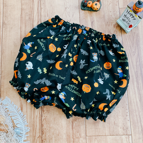 ハンドメイド＊小悪魔パンツ＊かぼちゃパンツ＊ベビー＊ハロウィン