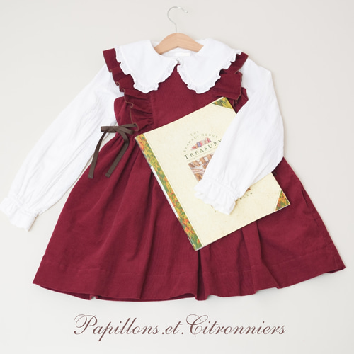 子供服 女の子ワンピース【size90〜】コーデュロイワンピース 