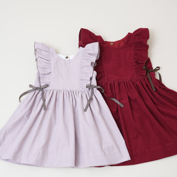 子供服 女の子ワンピース【size90〜】コーデュロイワンピース 