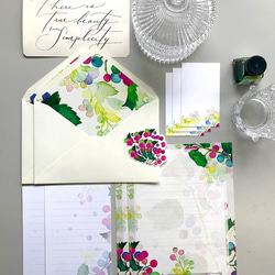 思い出の野ぶどう 詰め合わせ♡(ポスター・レターセット・フレークシール) 秋の福袋 7枚目の画像