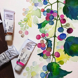 思い出の野ぶどう 詰め合わせ♡(ポスター・レターセット・フレークシール) 秋の福袋 3枚目の画像