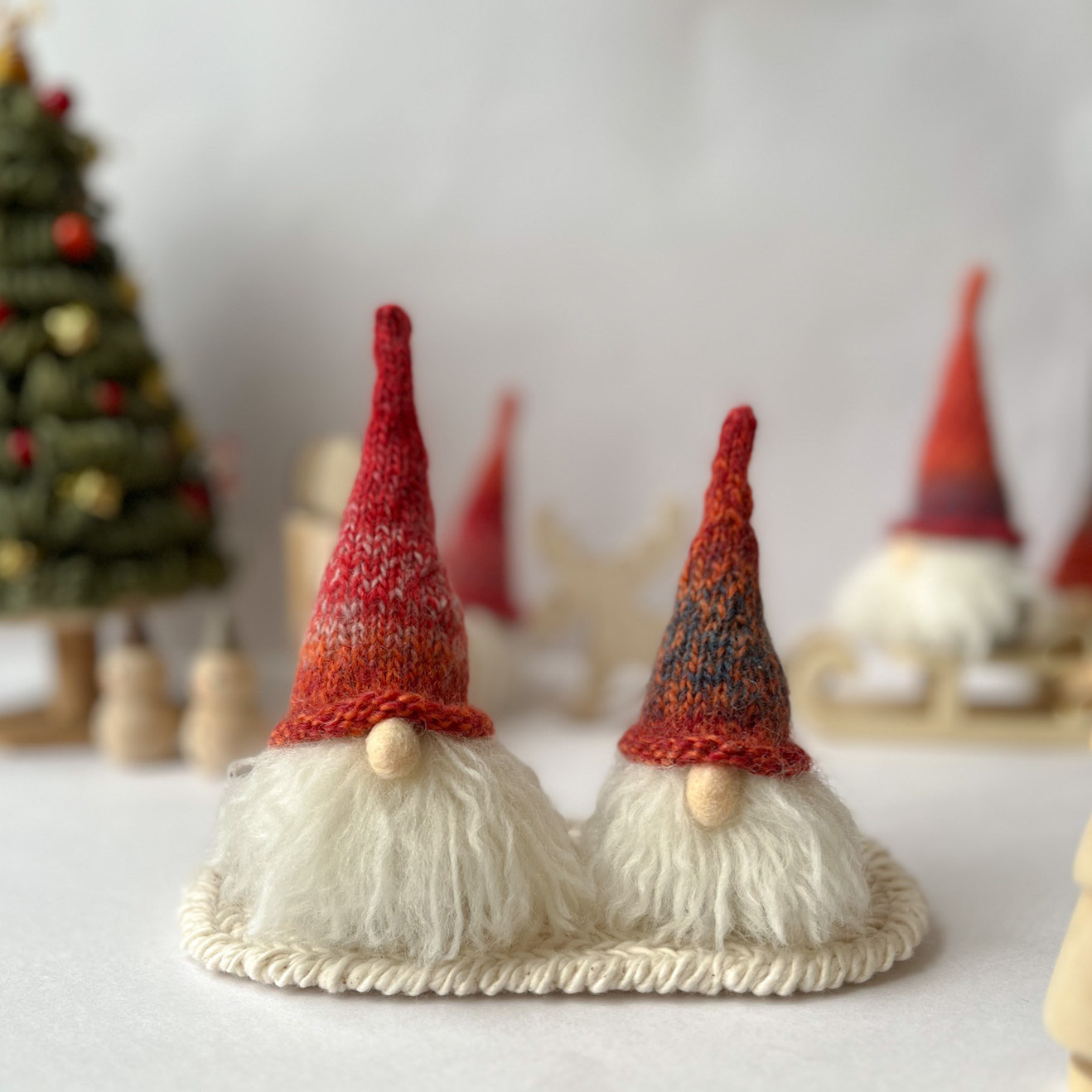 トムテ 〈大・小・マット〉 【受注製作】 北欧 クリスマス 飾り オーナメント　オブジェ