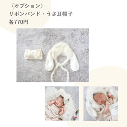 レンタルおうちスタジオセット 〈バスケット×フラワー〉ニューボーンフォト 新生児 14枚目の画像