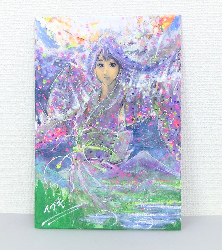 神様の言う通り「絵画」原画 No.380 原画 絵画 龍神様 富士山 青い絵 開運絵画 - メルカリ