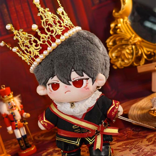 6点セット 10cm 20cm 着せ替えぬいぐるみ用服 コスチューム 着せ替え人形洋服 王のマント アクセサリー | Meet beauty  (ぬい専門店) 20cm ぬいぐるみ服　赤①　アラビアン　団扇　踊り子　ピアス　蝶　頭飾り