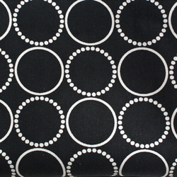 北欧サークル×黒帆布のスリムサコッシュ　長財布もすっぽり　洋服に合わせやすい　おしゃれ　軽量　モダン　モノクロ　日本製 8枚目の画像