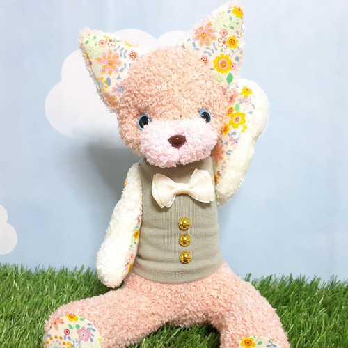 ピンクの猫さん□靴下ぬいぐるみ/ソックドール【creema限定