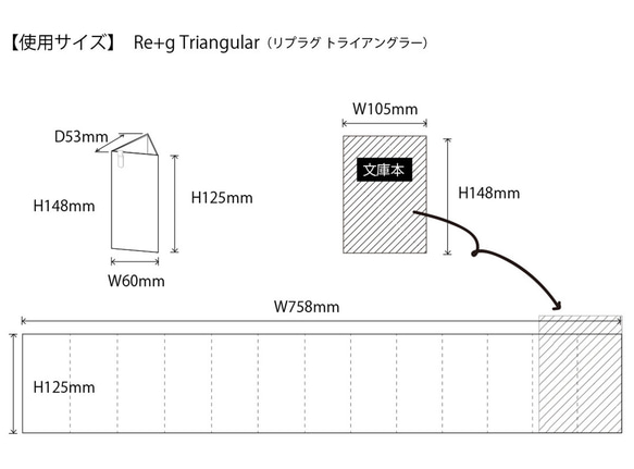 働き女子におすすめ！大人可愛い限定カラーの卓上カレンダー aya × Re+g Triangular 2024 7枚目の画像