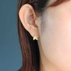 K18小葉子耳環 第2張的照片