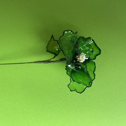 ホの花【green】#ディップフラワー#ディップアート#アメリカンフラワー 2枚目の画像