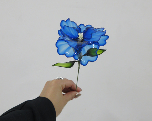 ホの花【blue】#ディップフラワー#ディップアート#アメリカンフラワー