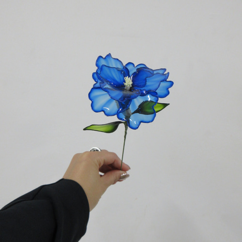 ホの花【blue】#ディップフラワー#ディップアート#アメリカンフラワー