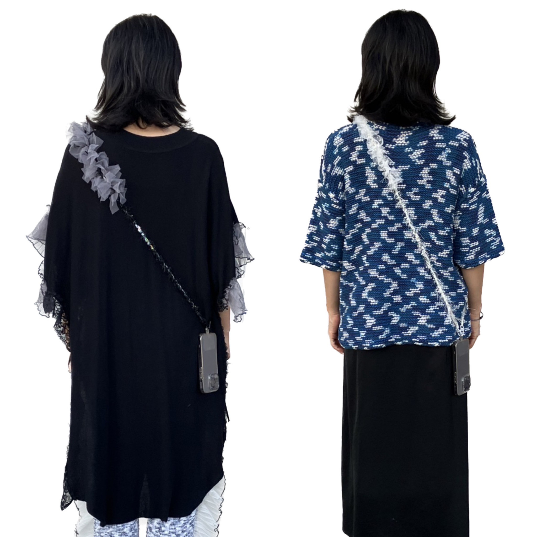 【丈夫で ふわふわ! 携帯ストラップ】BIGフリル スマホショルダー ショルダーストラップ