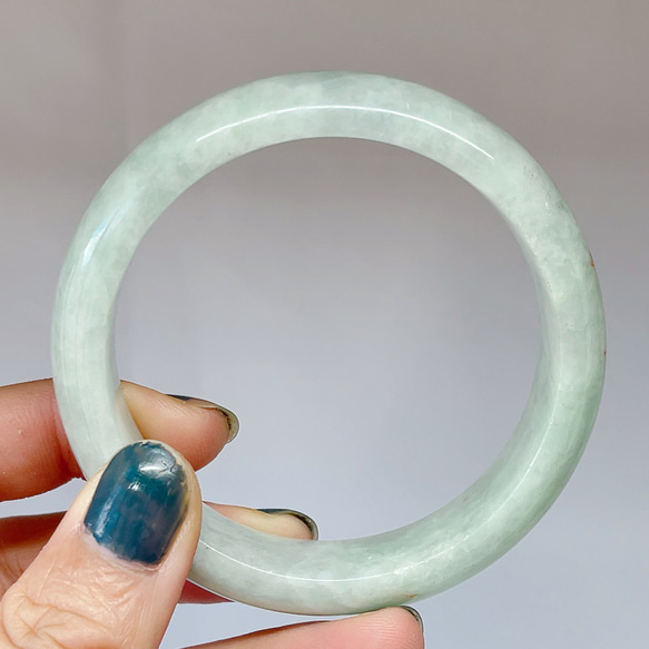 洒金翡翠バングル 新入荷】本翡翠保証‼️天然翡翠バングル 洒金赤翡翠 内径約57.4