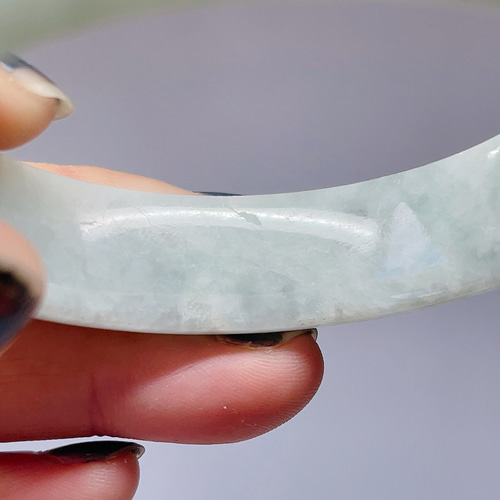 洒金翡翠バングル 新入荷】本翡翠保証‼️天然翡翠バングル 洒金赤翡翠 内径約57.4