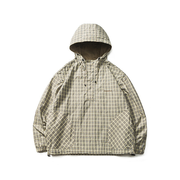 秋冬 フード付きジャケット メンズ 格子柄 アウトドアアウターコート