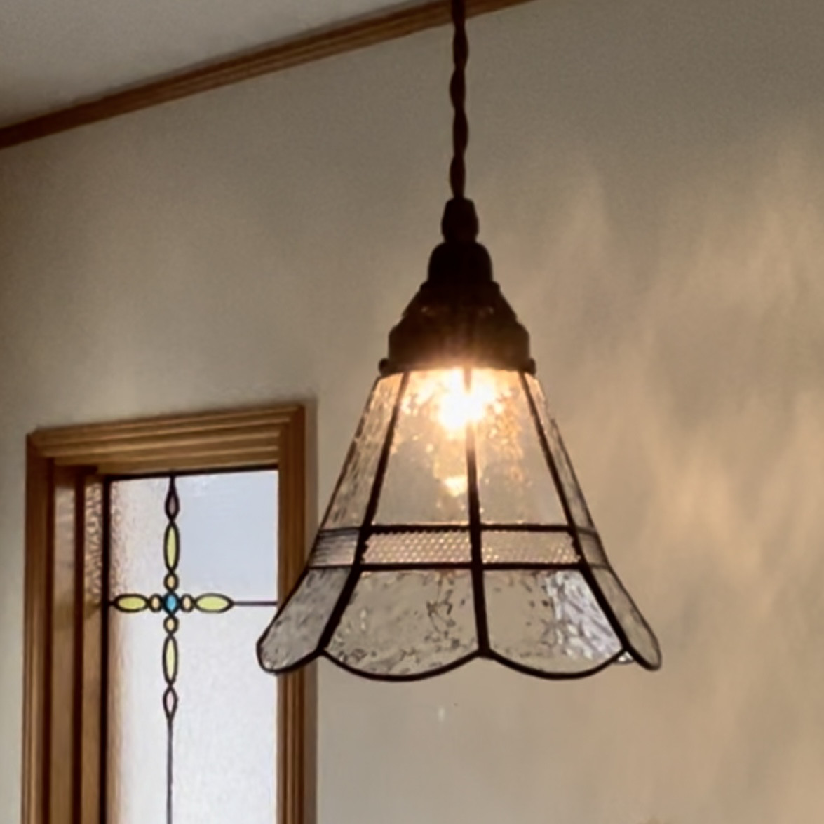 ステンドグラスペンダントライト ✨クリアガラス✨