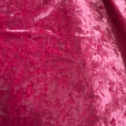 ストレッチ　クラッシュベロア　ピンク 2枚目の画像