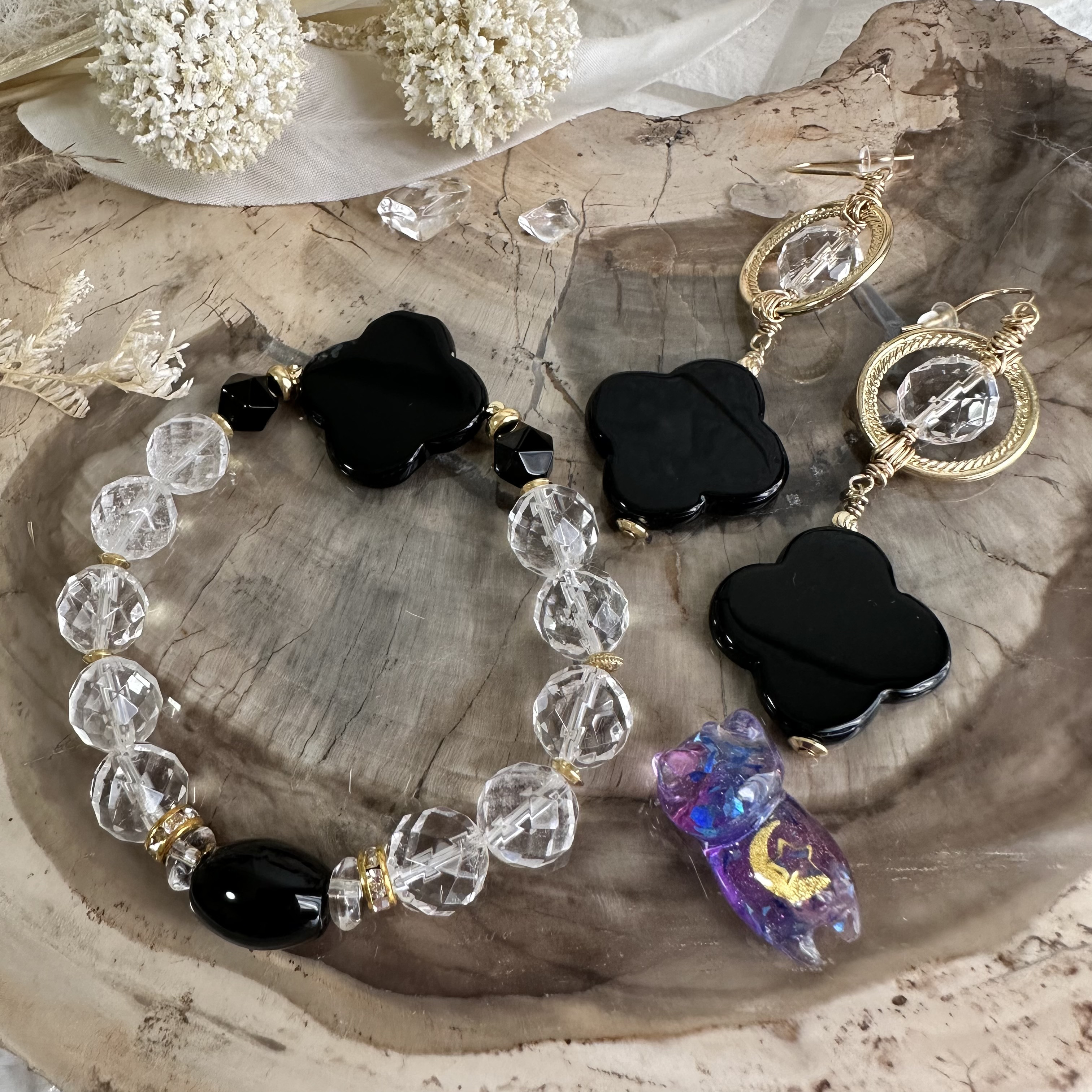 コラボ作品NO.2（ブレスレット＆ピアス）