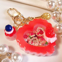 【いちご】レジン・シャカシャカキーホルダー・シェイカー シリコンモールド イチゴ シェイカー シャカシャカ レジン | ク