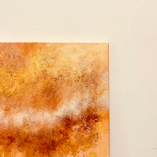 アートデコレーション | 抽象絵画 | ギフト: 太陽のタッチ 絵画 金色