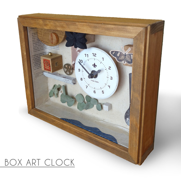 BOX ART CLOCK S001 箱の中の世界、時を味わい楽しむ時計　インテリア 8枚目の画像