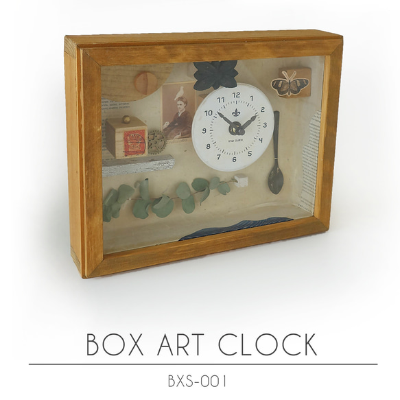 BOX ART CLOCK S001 箱の中の世界、時を味わい楽しむ時計　インテリア 3枚目の画像