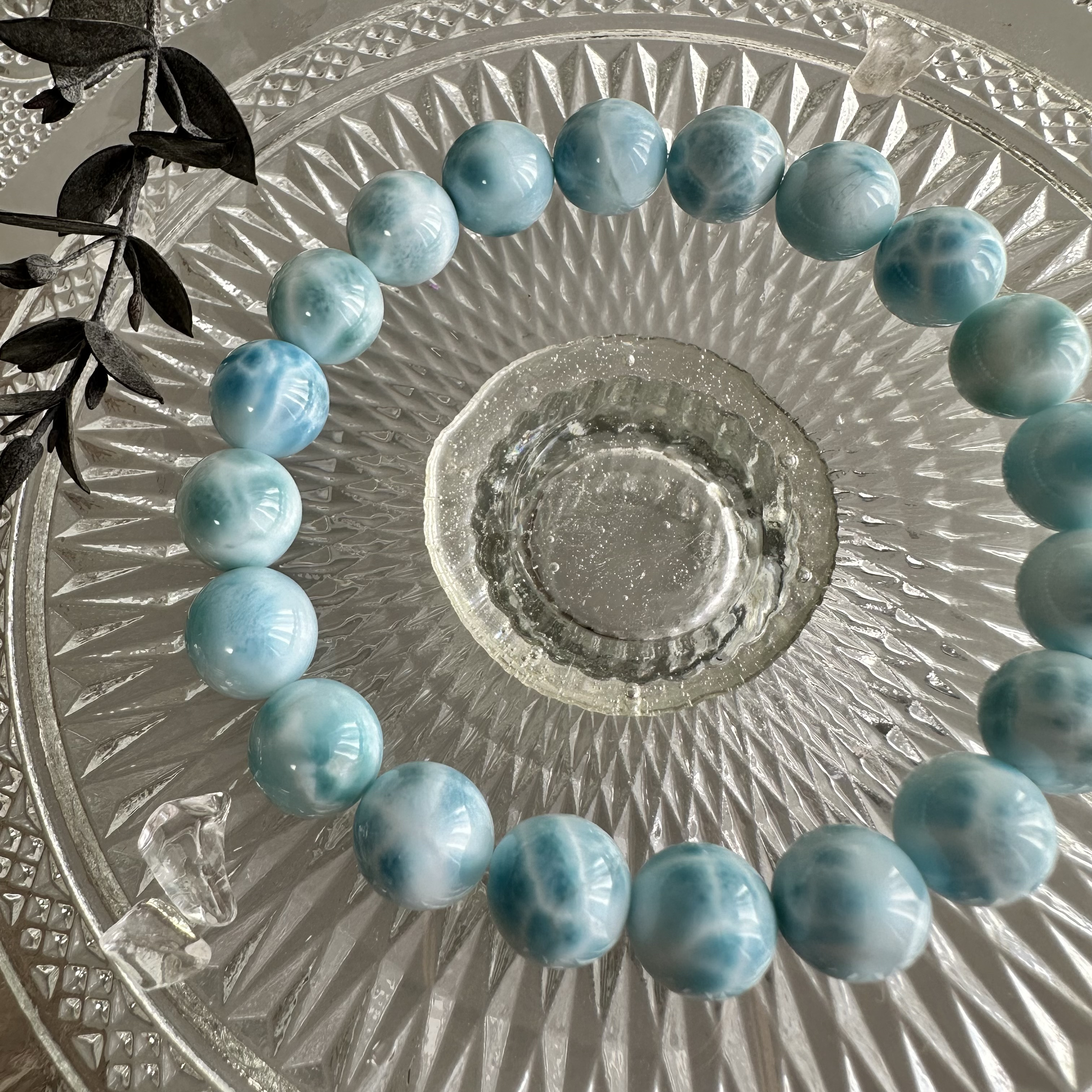 【高品質】ラリマーブレスレットラリマー497