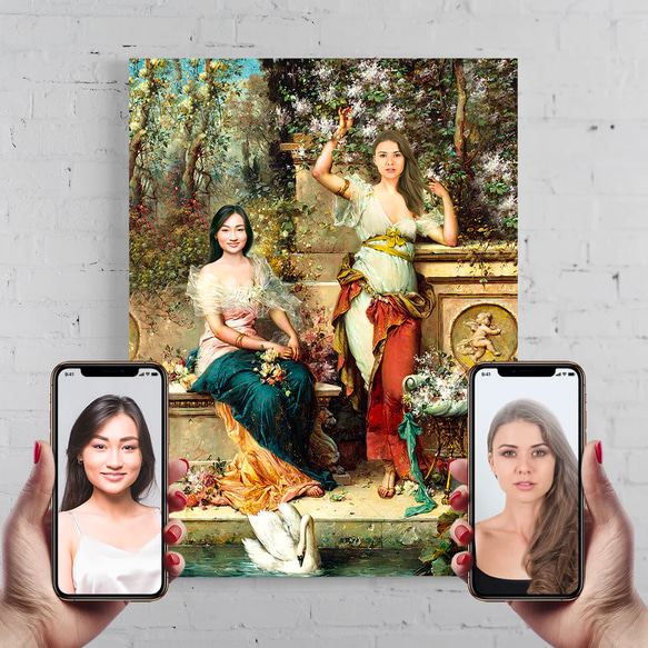 【オーダーメイド】写真からカスタムロイヤルキング天皇皇帝油絵スタイルの肖像画一点物 似顔絵 イラスト彼氏夫の贈り物誕生日 100%