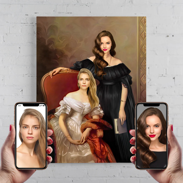 【オーダーメイド】写真からカスタムロイヤルキング天皇皇帝油絵スタイルの肖像画一点物 似顔絵 イラスト彼氏夫の贈り物誕生日 100%