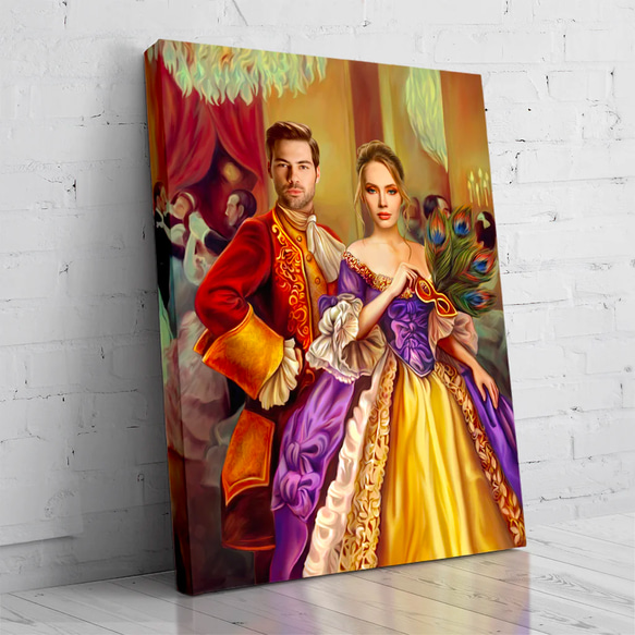 【オーダーメイド】写真からカスタムロイヤルキング天皇皇帝油絵スタイルの肖像画一点物 似顔絵 イラスト彼氏夫の贈り物誕生日 100% Q1552408079(11830円)