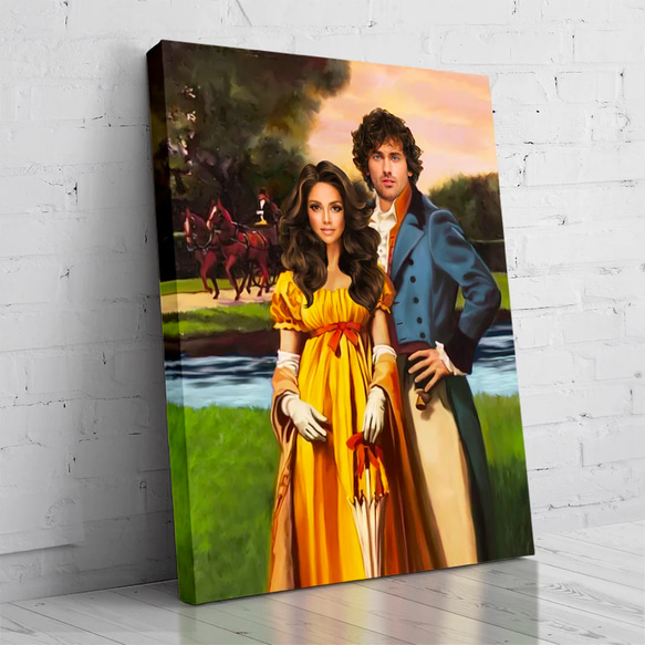 【オーダーメイド】写真からカスタムロイヤルキング天皇皇帝油絵スタイルの肖像画一点物 似顔絵 イラスト彼氏夫の贈り物誕生日 100%