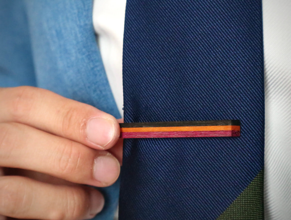 ネクタイピン【Slim】/ハロウィンカラー 3枚目の画像