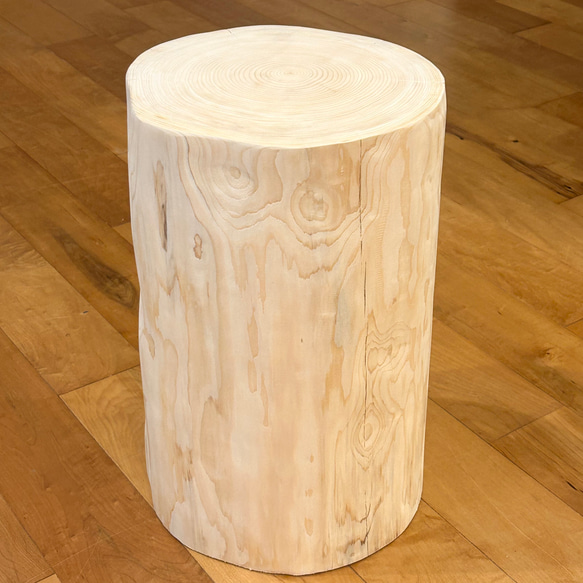 Hinoki  Wood  Stool No.382 1枚目の画像