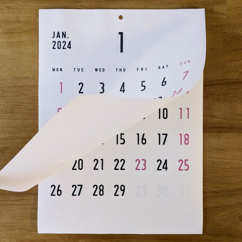 じゅんゆうカレンダー2024 壁掛けカレンダー 2024年シンプル壁掛けカレンダー カレンダー MONACA 通販