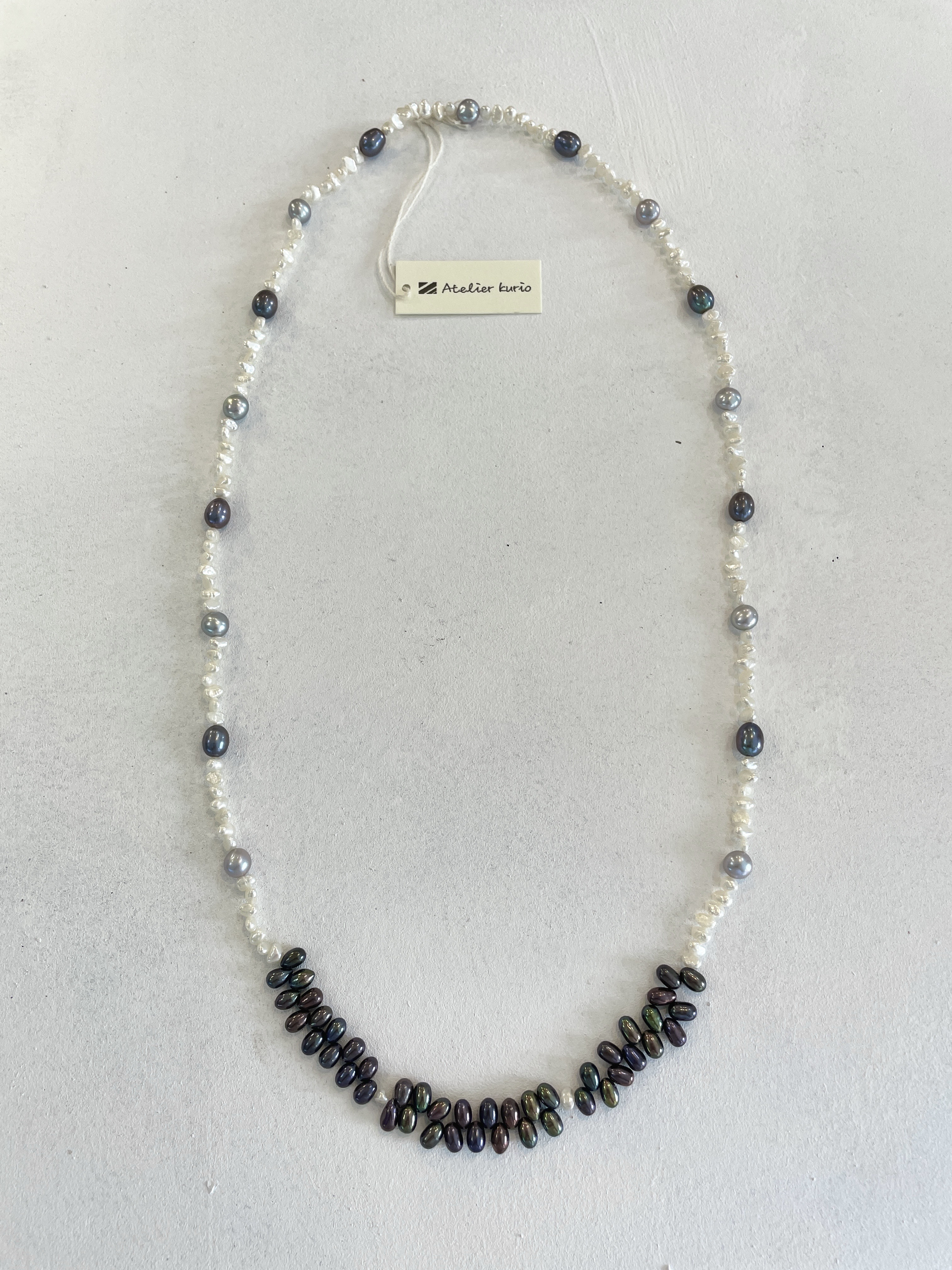 本真珠淡水パールロングネックレス タイプA 75〜80cm