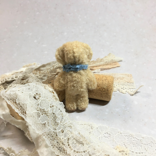 NO17 モールアート ミニチュア モールベア アンティーク風ベア