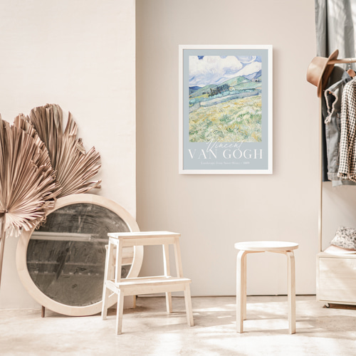 ゴッホ アートポスター「Landscape from saint-rémy」 インテリア